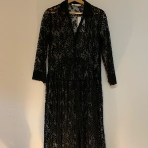 See through lace dress